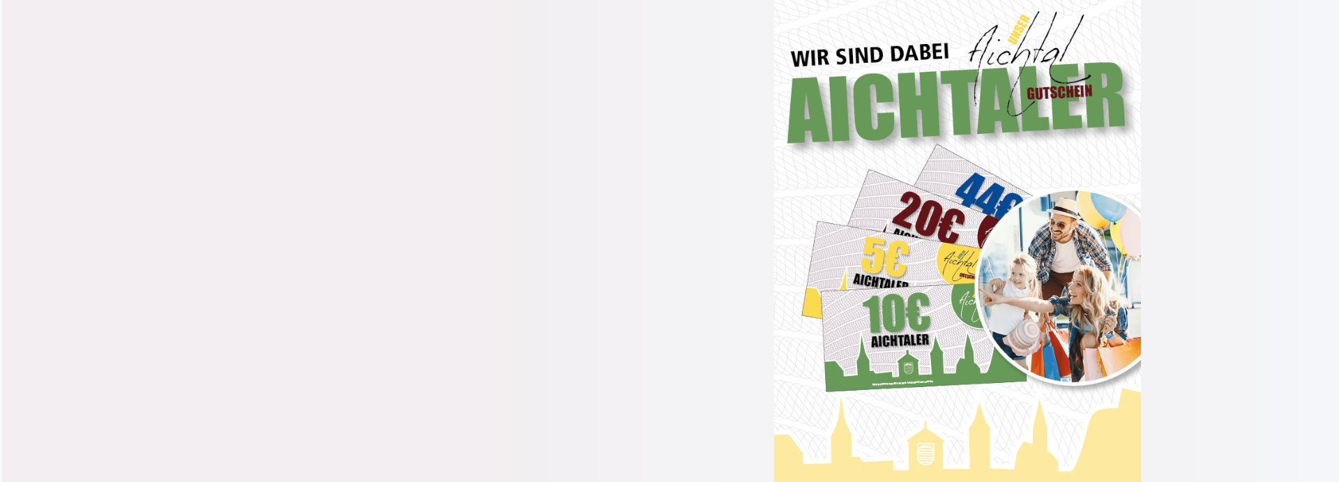 AICHTALER Gutschein – Wir sind dabei! 5€, 10€, 20€, 44€