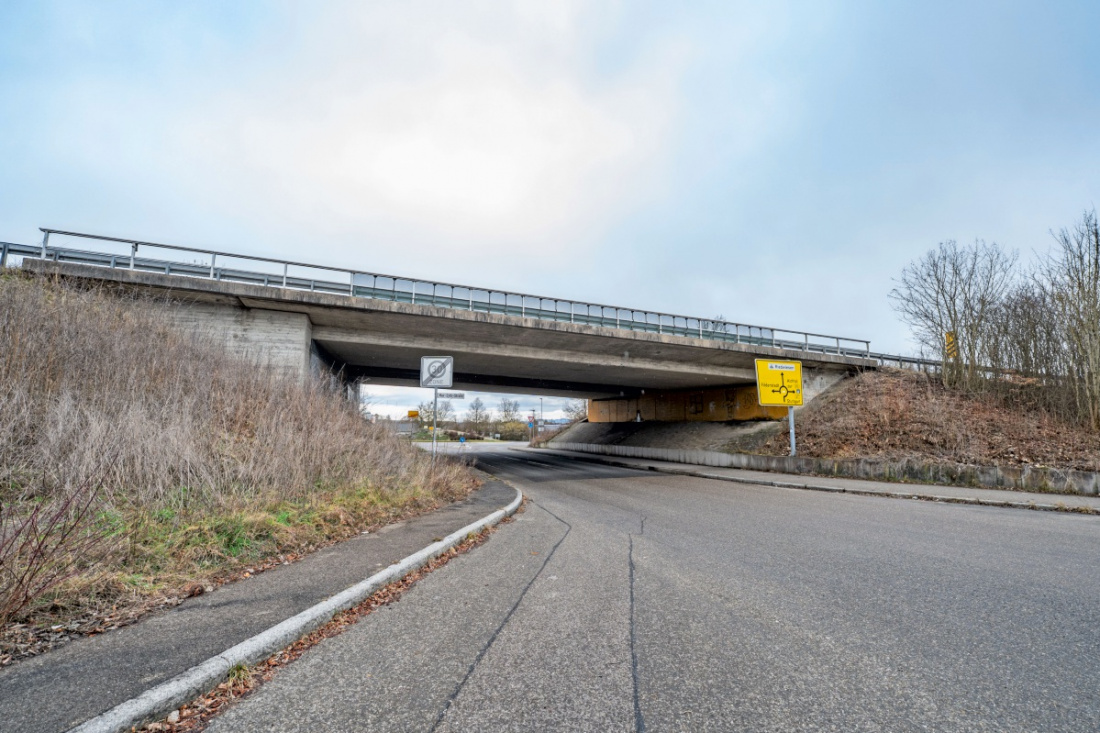 Baustelle am Gewerbegebiet Aichholz